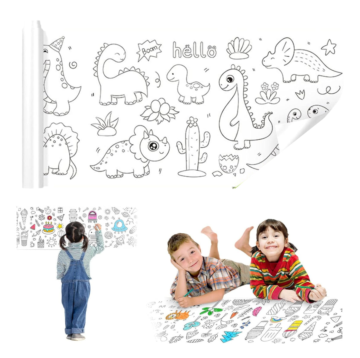 Papel de Dibujo para Niños Rollo Didactico