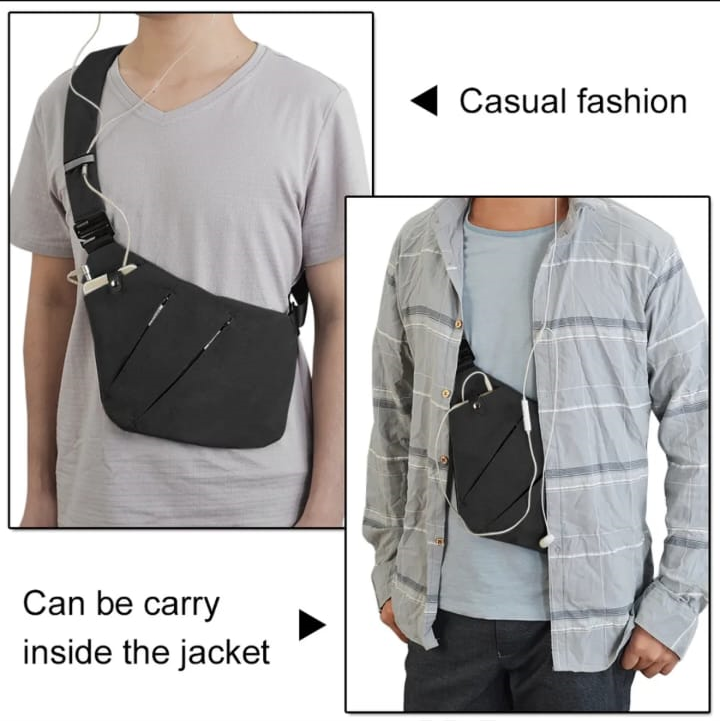 Morral ultra delgado de gran capacidad