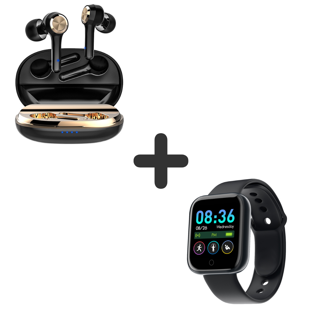 COMBO AUDÍFONOS LS508 + SMARTWATCH Y68