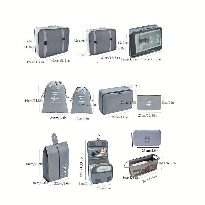 Organizador De Equipaje De Lujo X 11 pcs
