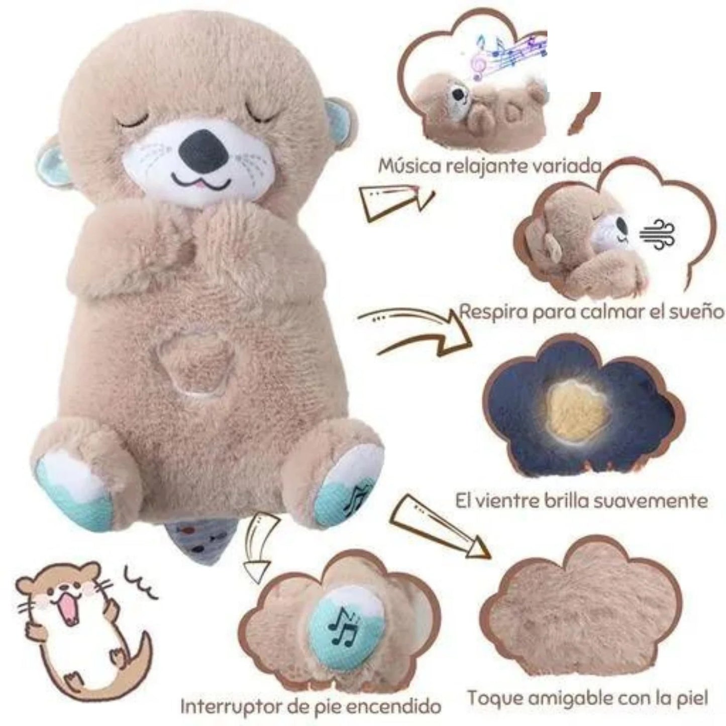 Peluche de Nutria Peluche que Respira