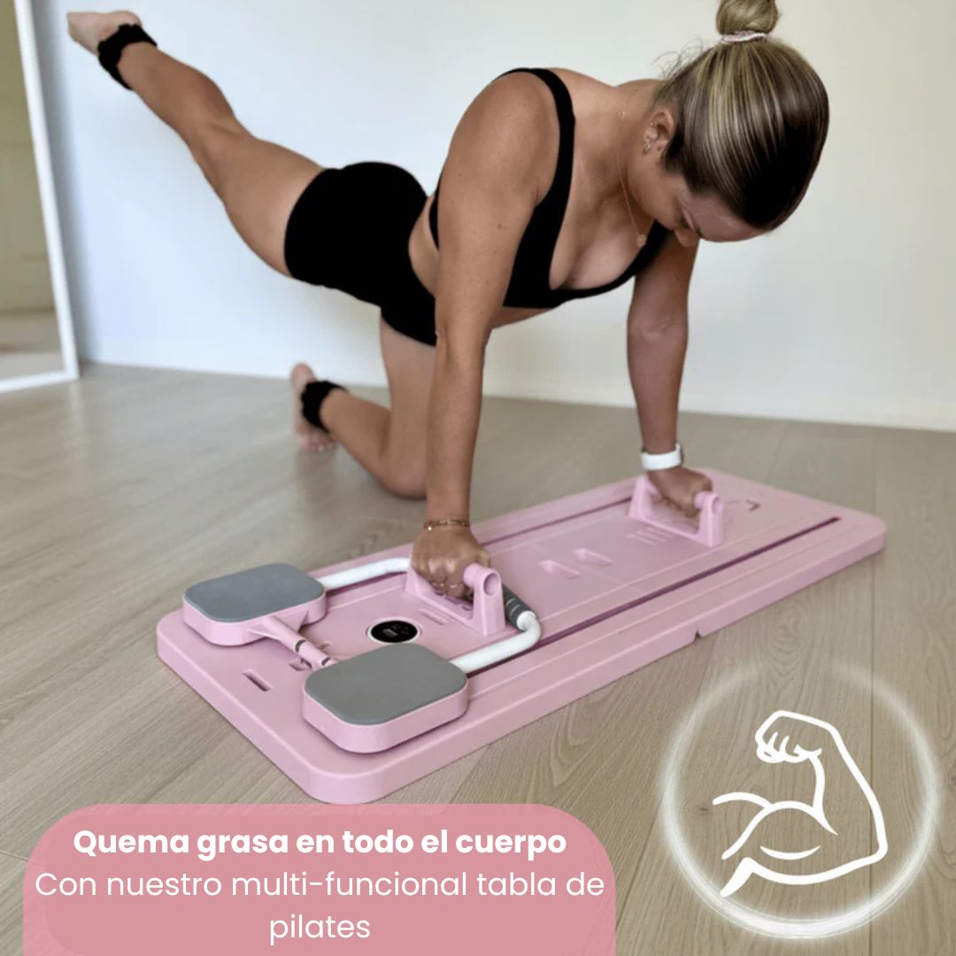 Tablero de Pilates Todo en Uno para Fuerza, Core y Glúteos