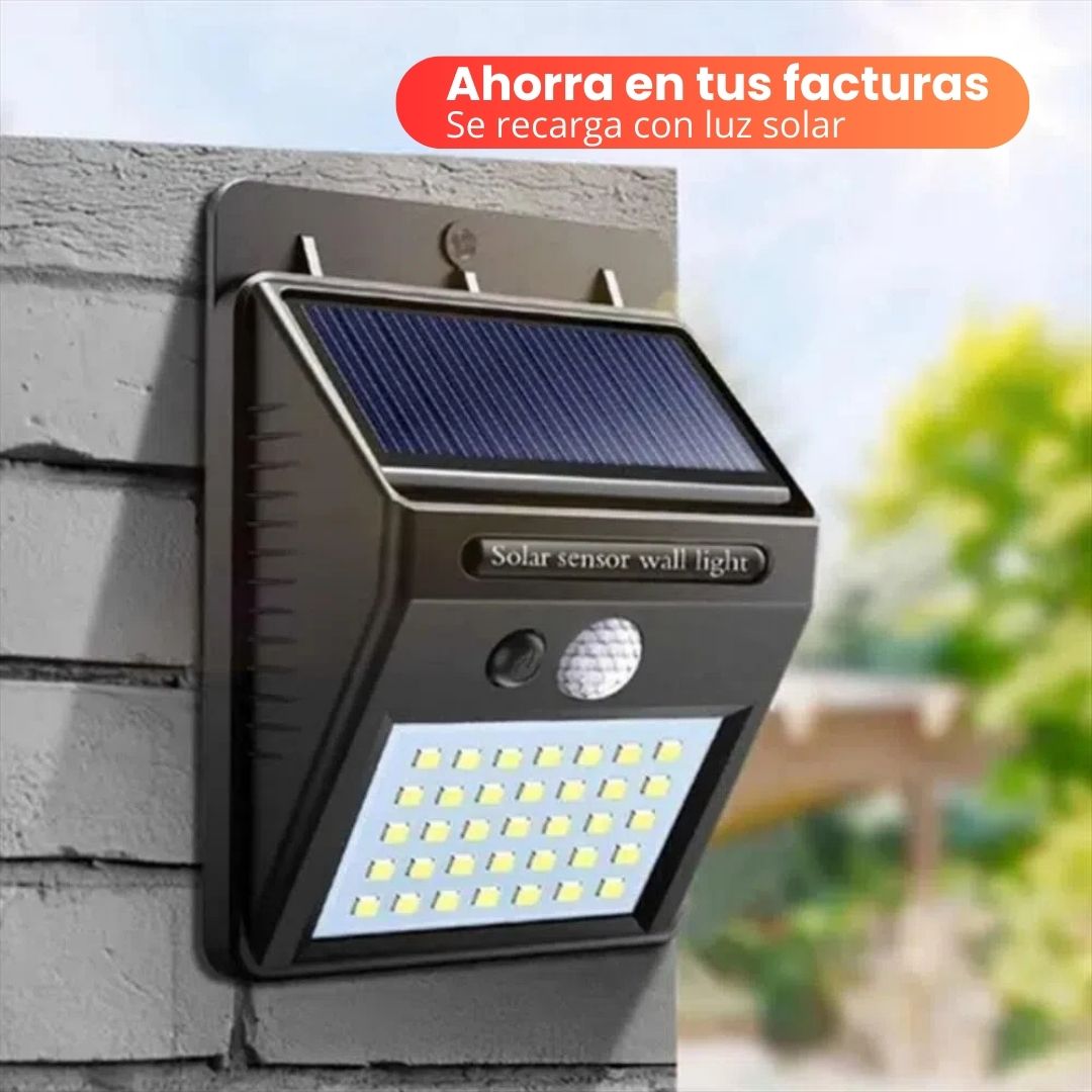 Lámpara Solar Con Sensor De Movimiento