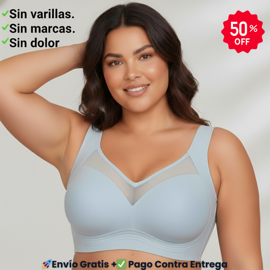 💗Sujetador con soporte real para tallas grandes. Sin marcas. Sin dolor.