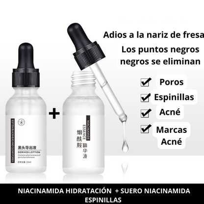 1 NIACINAMIDA PUNTOS NEGROS + 1 NIACINAMIDA PARA CICATRICES