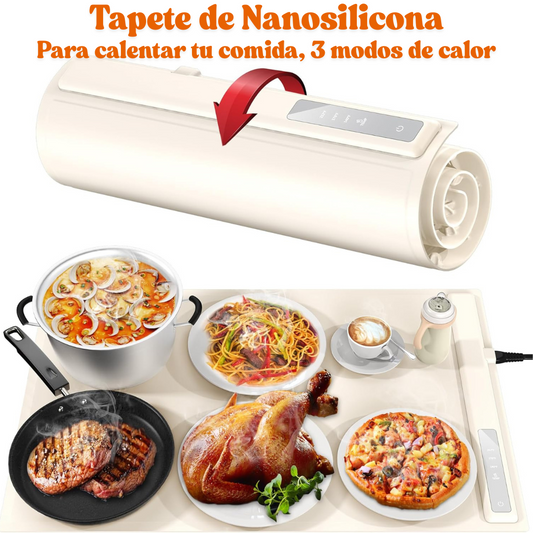 Warm Pro | Tapete calentador de comida con 3 niveles de calor