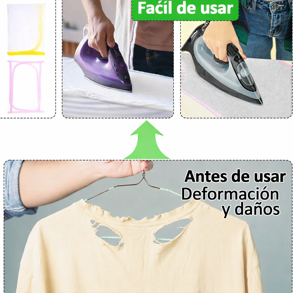 Paños de prensado para planchar, resistente al calor, protector de malla para proteger telas delicadas como seda y lana