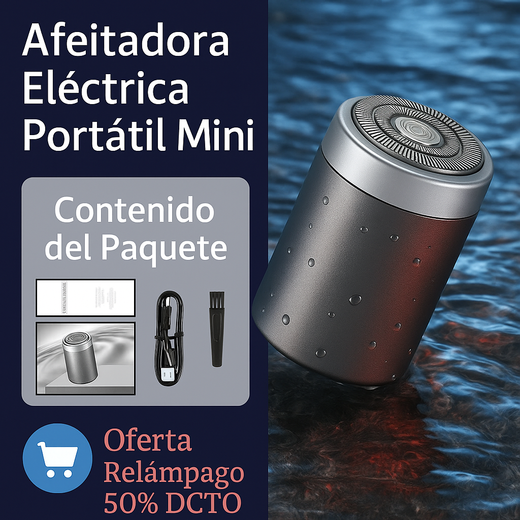 🔥ÚLTIMO DÍA - 50% DE DCTO🔥✨La nueva mini afeitadora eléctrica portátil