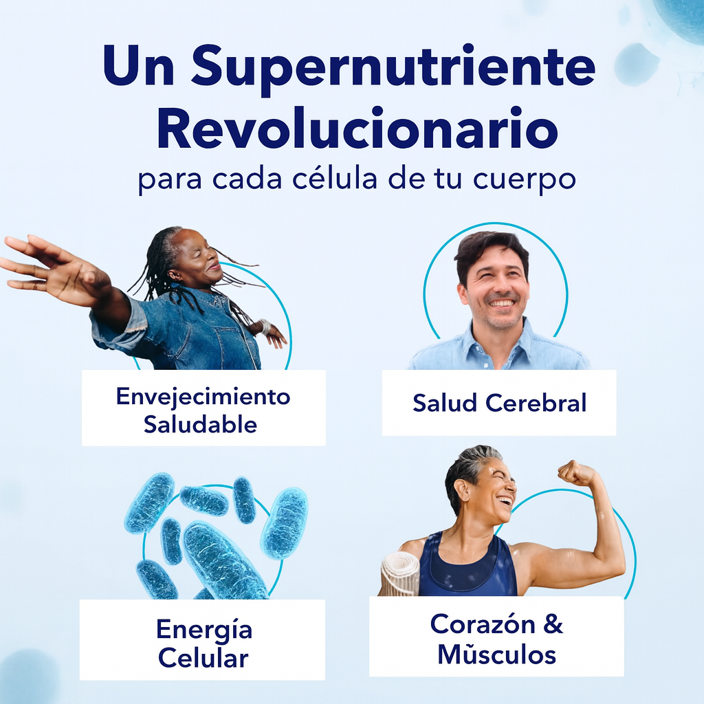 Suplemento NAD+ para antienvejecimiento y regeneración celular 1500mg