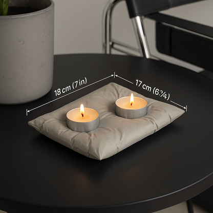 🔥HOT SALE 51% OFF🔥Porta-vela de hormigón artesanal estilo almohada