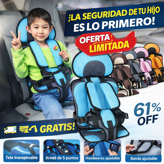 Asiento de seguridad para niños para automóvil Cinturón de seguridad portátil para automóvil simple