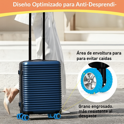 Fundas protectoras para ruedas de maletas de equipaje