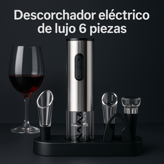 6 En 1 - Descorchador Eléctrico De Lujo