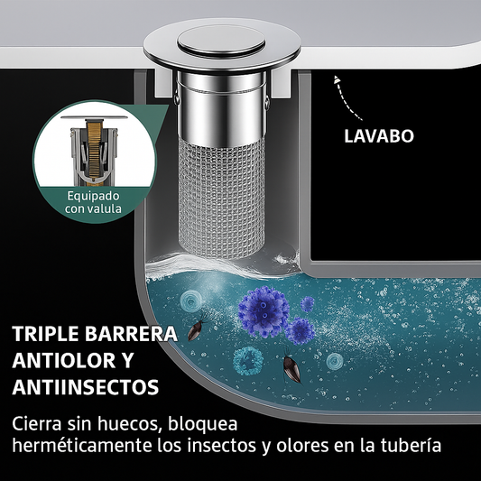 🔥Tapón universal 2 en 1 para lavabo de baño/cocina