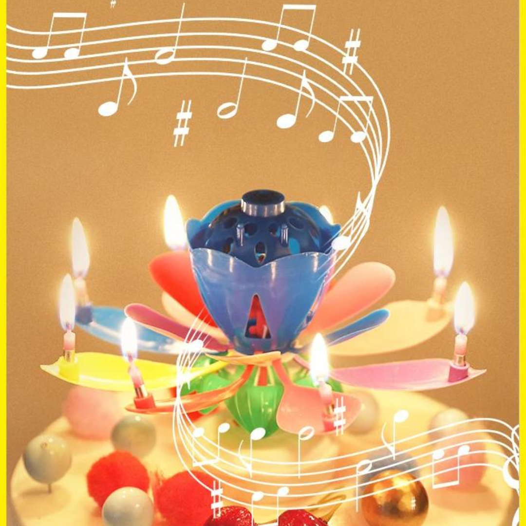 VELA DE CUMPLEAÑOS FLOR MUSICAL
