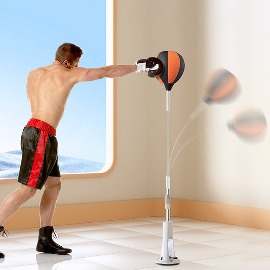 Balón de Boxeo con soporte 360° con ajuste en altura, para entrenamiento de reacción, puntería, agilidad y fuerza.
