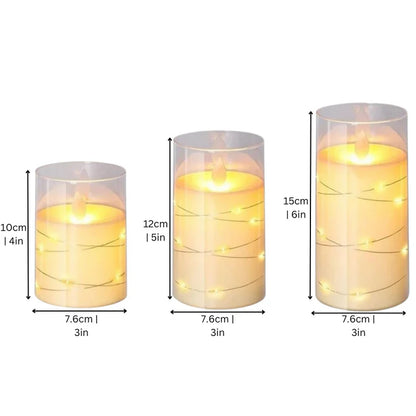 Set de Velas SIN FUEGO - LED x3