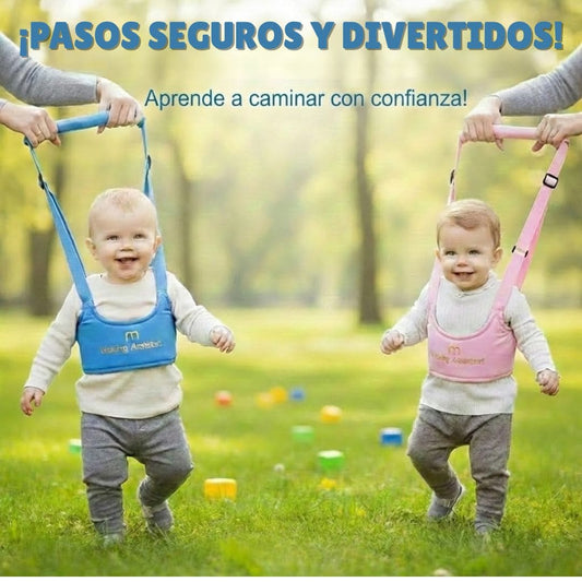 Arnés Caminador para Bebé Azul Y Rosado