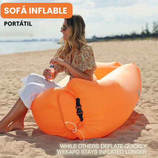 WEKAPO - SOFÁ INFLABLE ROJO
