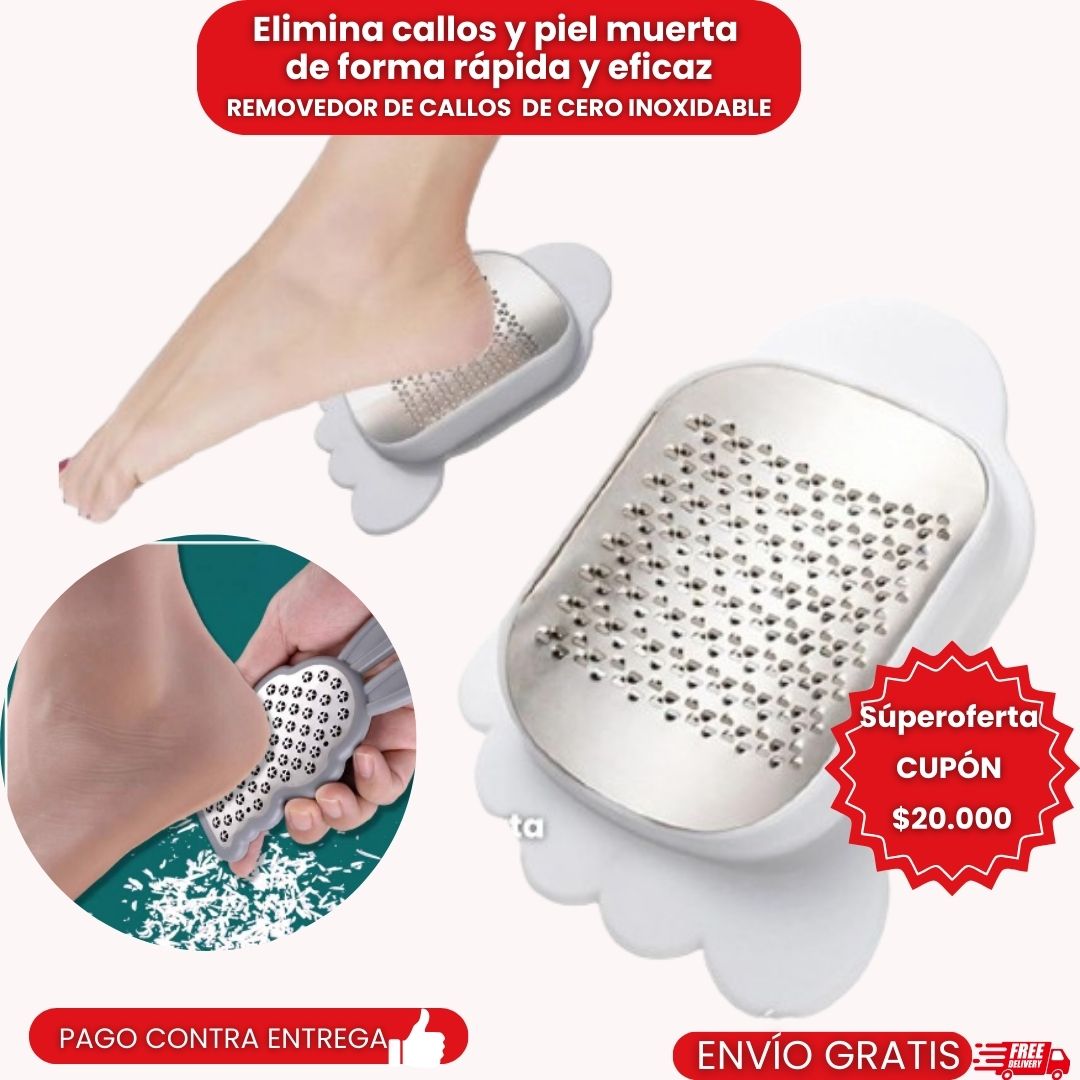REMOVEDOR DE CALLOS  DE CERO INOXIDABLE