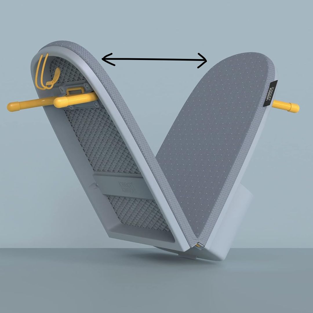 Tabla de planchar plegable con soporte para plancha y montaje en pared, compacta para ahorro de espacio
