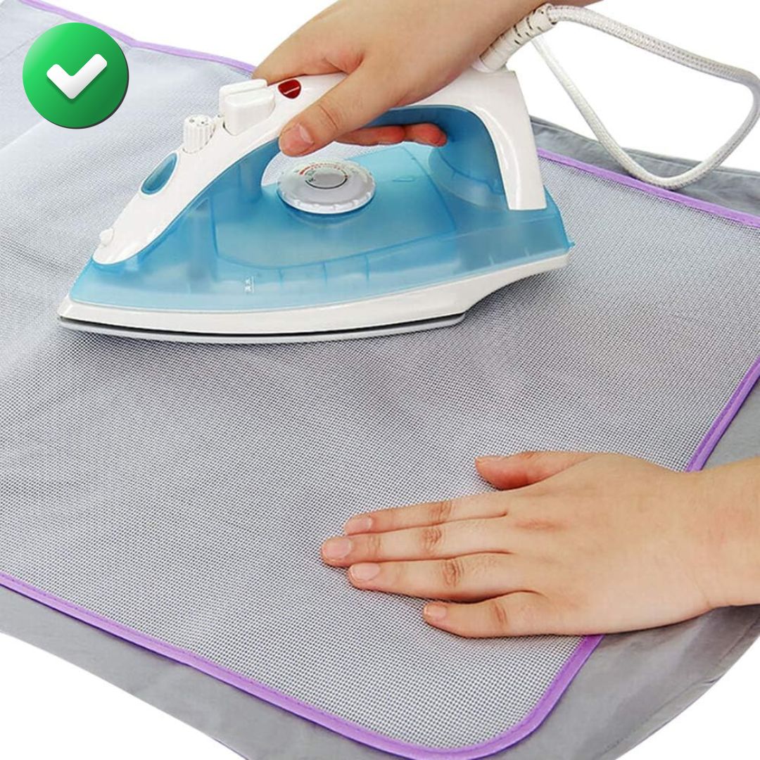 Paños de prensado para planchar, resistente al calor, protector de malla para proteger telas delicadas como seda y lana