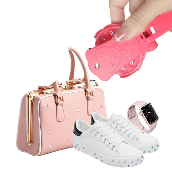 ✨2025 Juego de sellos para joyas de cabello DIY 1 juego de diamantes brillantes herramienta de peinado del cabello