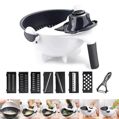 Recipiente rallador 9 en 1  cocina