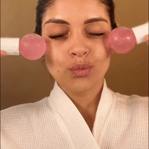 Esferas de cristal facial