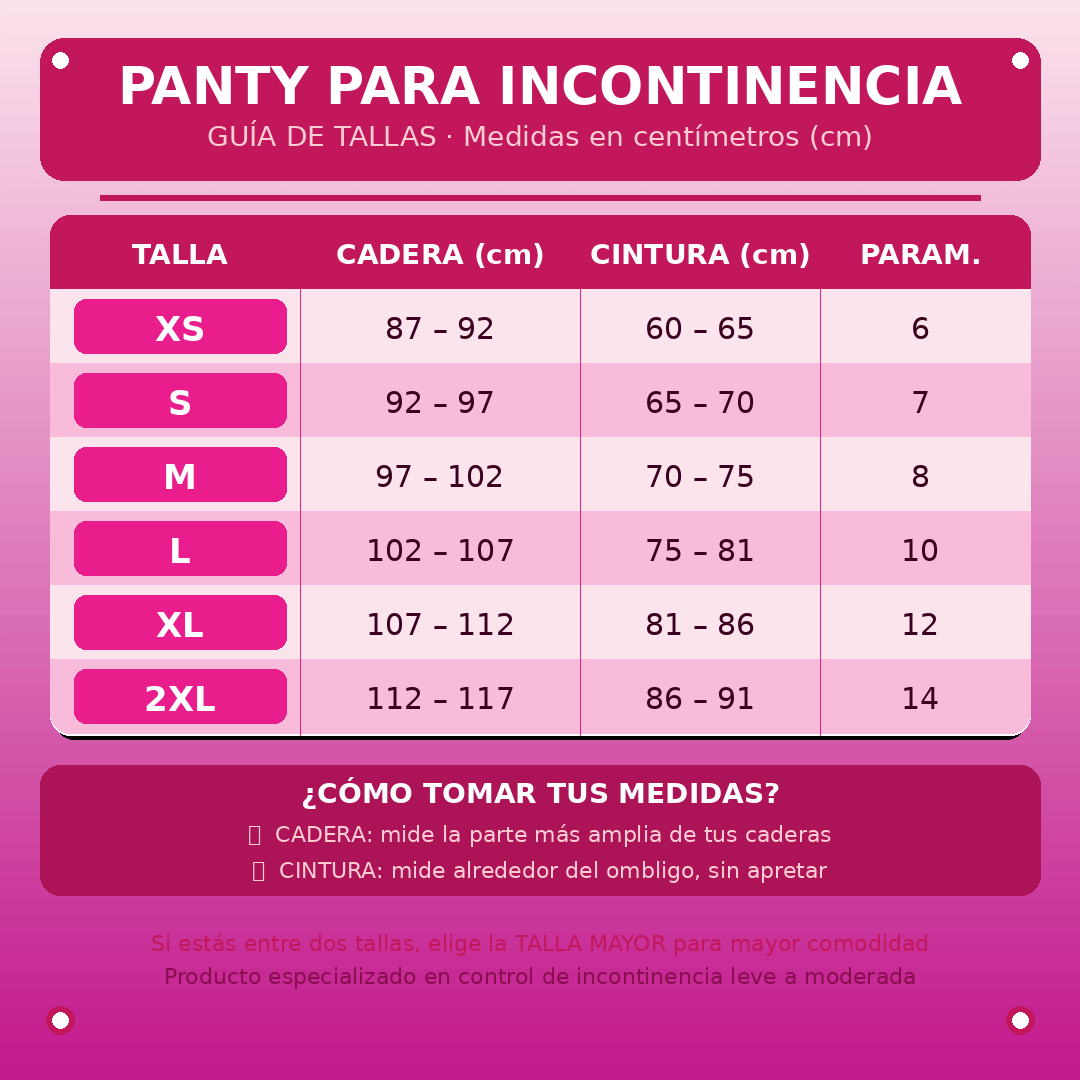 Panty DignityCare® Ultra-absorbente con control de abdomen