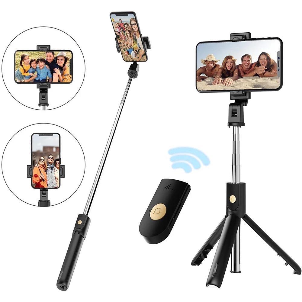 Trípode de triple altura con control Bluetooth