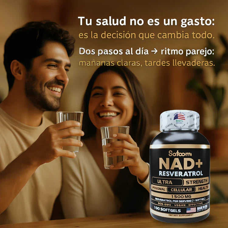 Suplemento NAD+ para antienvejecimiento y regeneración celular 1500mg