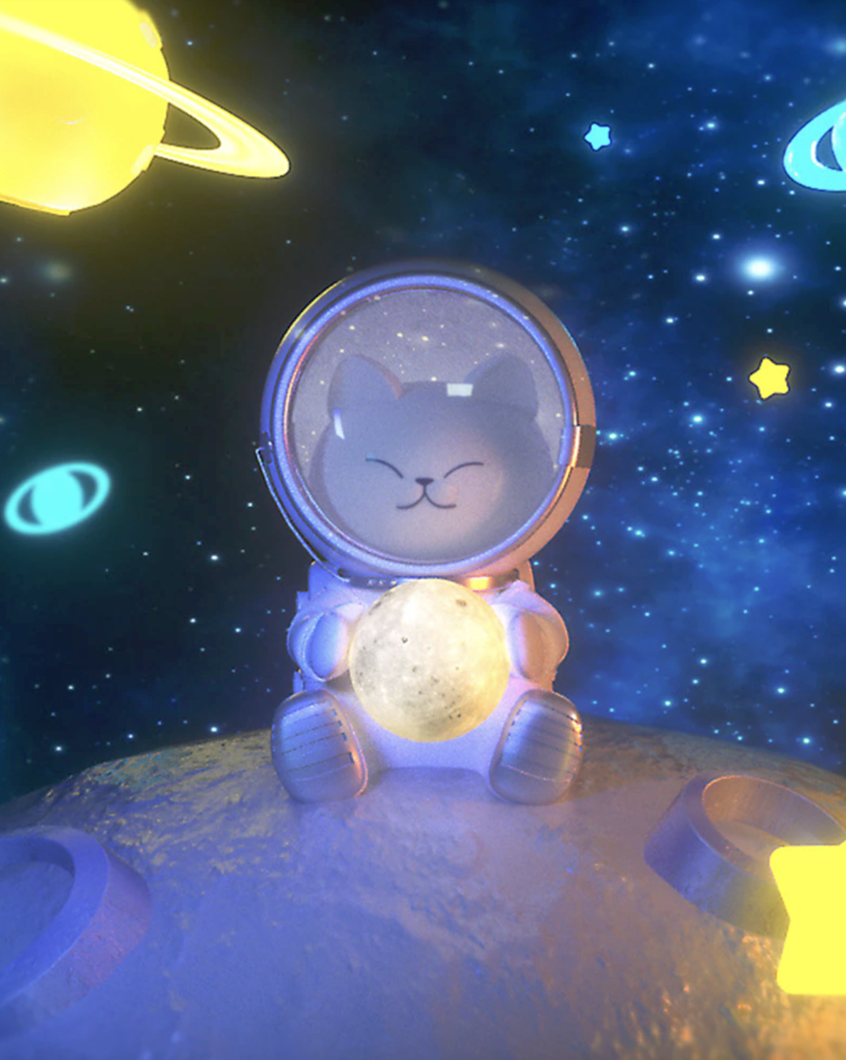 Galaxia Felina Iluminación