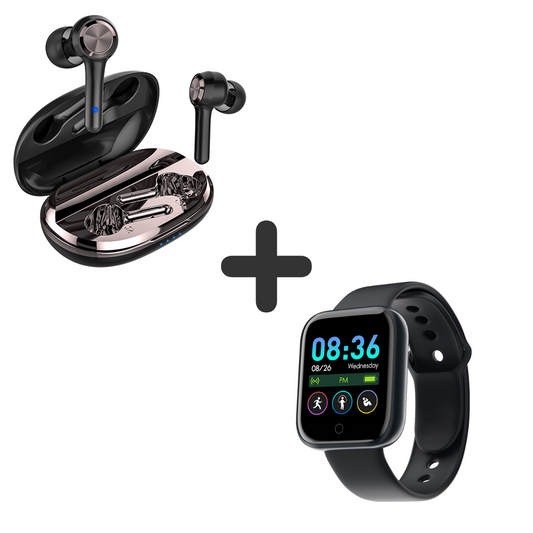 COMBO AUDÍFONOS LS508 + SMARTWATCH Y68