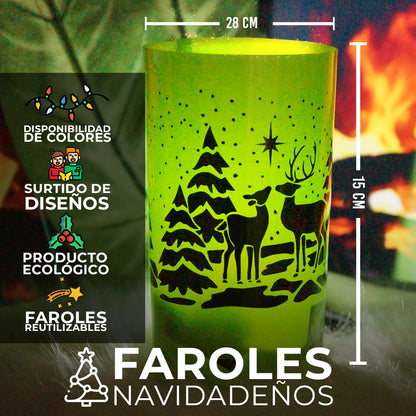PACK X 12 FAROLES + GRATIS  VELAS