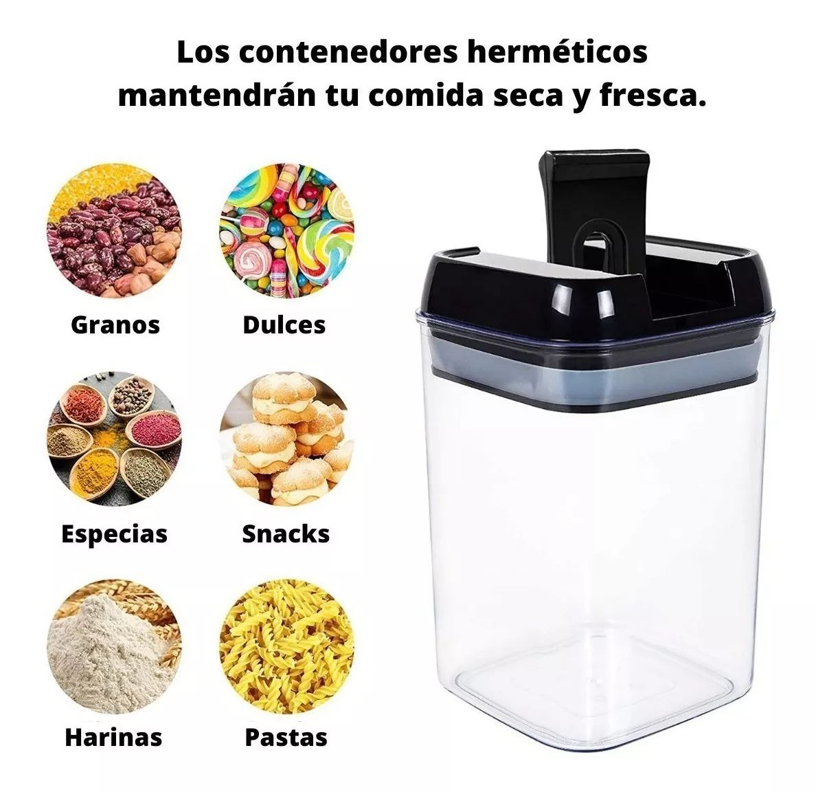 Recipientes herméticos de gran capacidad  x7