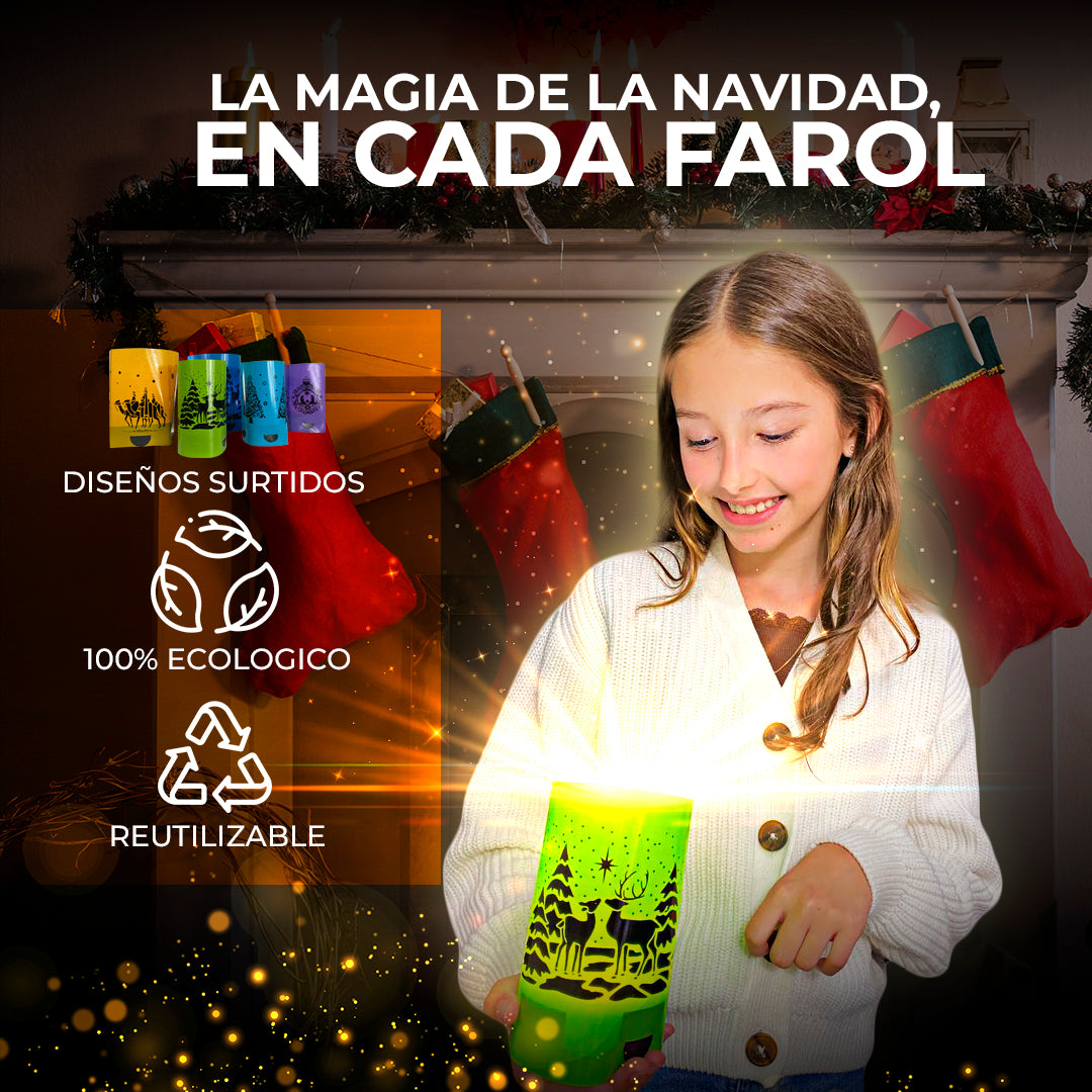 PACK X 12 FAROLES + GRATIS  VELAS
