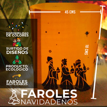 PACK X 12 FAROLES + GRATIS  VELAS