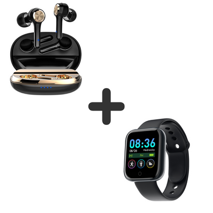 COMBO AUDÍFONOS LS508 + SMARTWATCH Y68